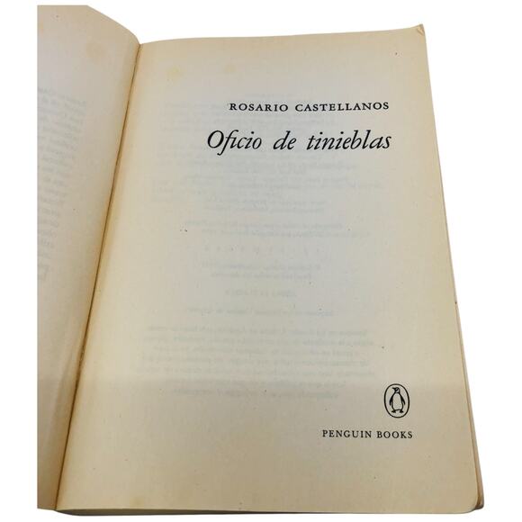 Oficio de Tinieblas by Rosario Castellanos Paperback Penguin Books 1998 - Picture 6 of 9